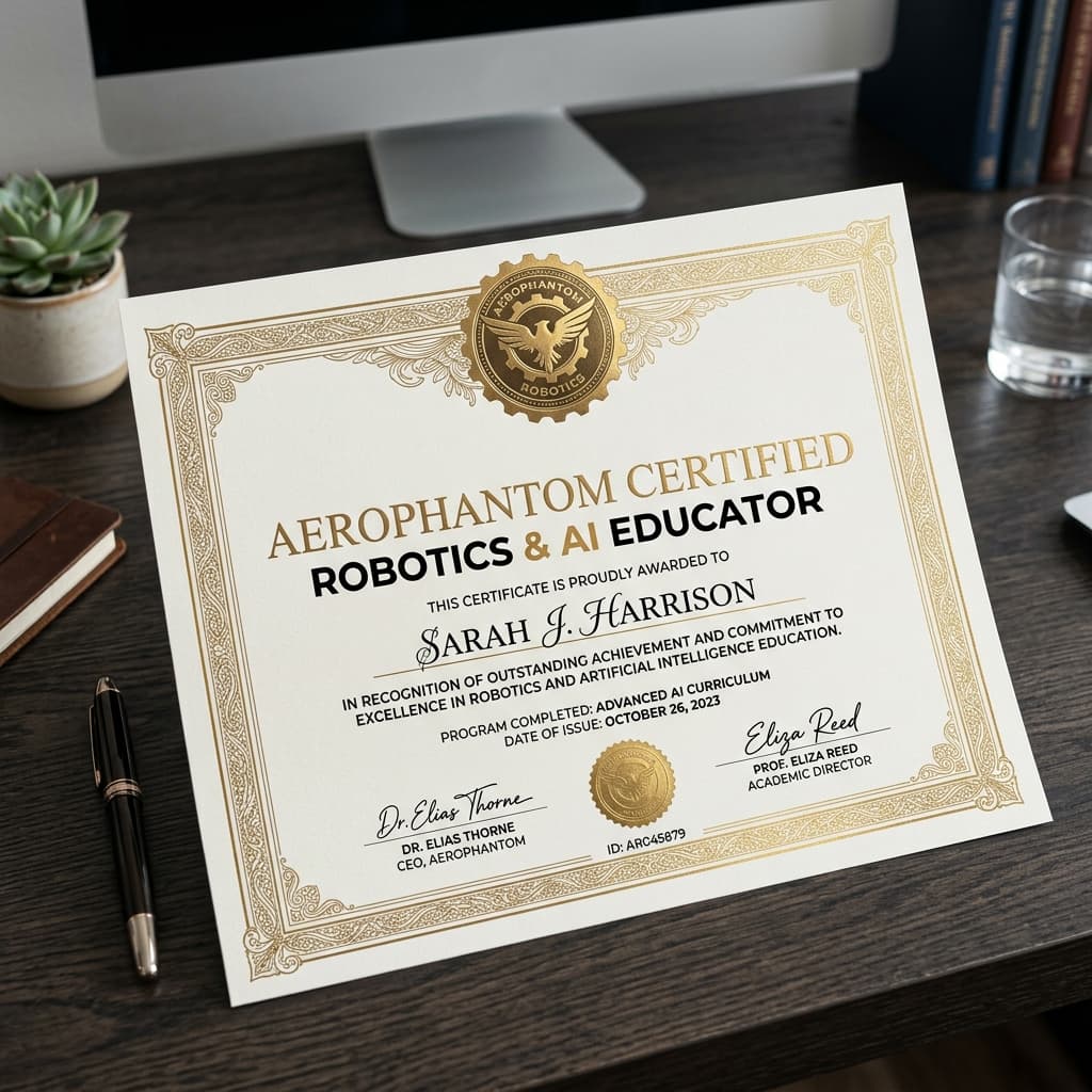 Aerophantom Certified Educator Certificate Mockup